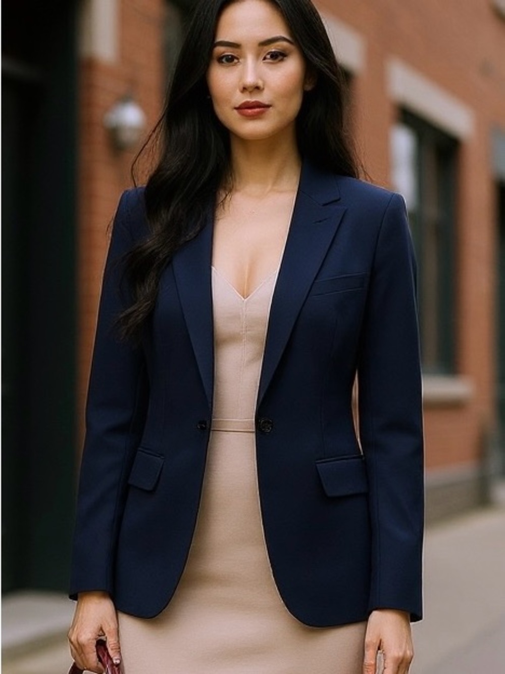 Banana Republic Navy Blue Single Button Blazer Size 12 *priced to sell*